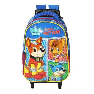 Imagem de Mochila Patrulha Dog Heroes Rodinhas Infantil Masculina Gran - Seanite