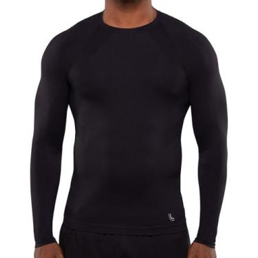 Imagem de Camiseta Térmica Masculina Lupo Sport Run Manga Longa, Preto, M