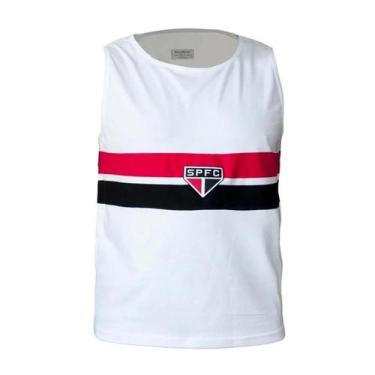 Imagem de Camisa Retrô Regata Branca Bimundial São Paulo - Retrô Mania, G