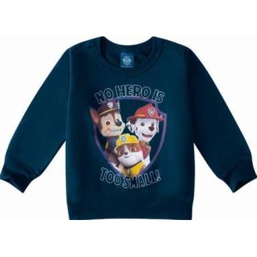 Imagem de Moletom Flanelado Bebê Patrulha Canina Azul Marinho - Malwee