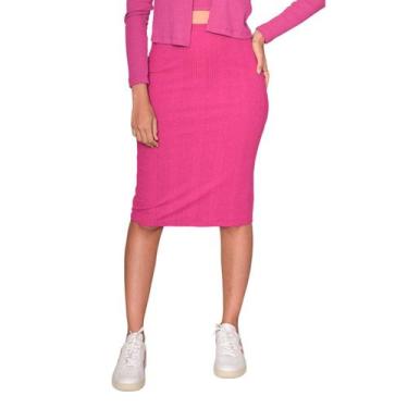 Imagem de Saia Feminina LZT Ribana Fucsia - 8072, M