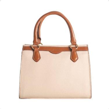Imagem de Bolsa Feminina Transversal Tote Dayane Magalhães, Creme, Nocciolla, UN