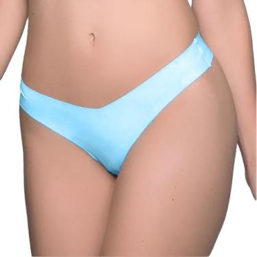 Imagem de Calcinha Sem Costura Fio Dental Poliamida Confortável 301 - G29, Azul,