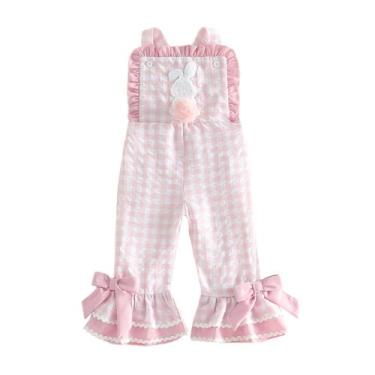 Imagem de Roupas YINGISFITM Toddler Baby Girl Easter Macacão 18-24M