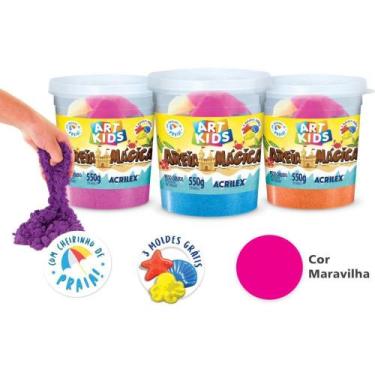 Imagem de Massa Areia Areia Magica Maravilha 550G/MO Pote
