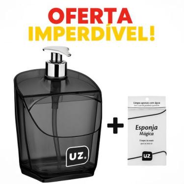 Imagem de Kit Dispenser Porta Detergente Suporte Sabonete Liquido + Esponja Mági