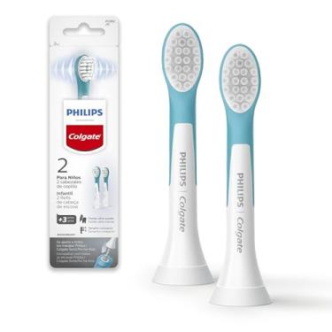 Imagem de Philips Colgate Refil Escova Elétrica Infantil Kids, 2 Unidades, Limpeza Suave E Completa Para Pequenos Sorrisos, Cerdas Ultra Suaves Para Uma Escovação Delicada, Escova Philips Colgate,+ 3 anos