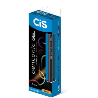Imagem de Caneta GEL CIS Pentonic 1,0MM Ouro CX.C/12 - Sertic