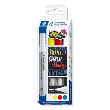 Imagem de Giz Liquido Staedtler Lumocolor 344 4 Cores