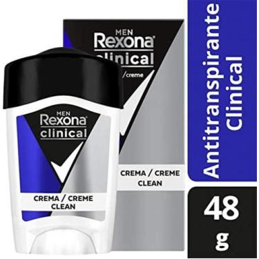 Imagem de Desodorante da Rexona Clinical Men Creme Clean com 48g
