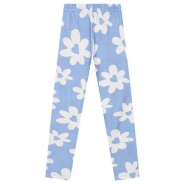 Imagem de Calça legging infantil menina em molecotton Brandili, 1, Azul médio