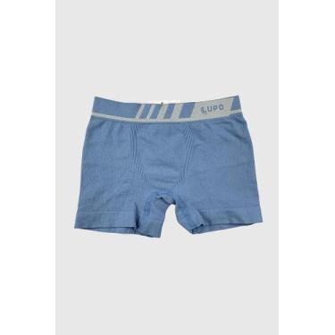 Imagem de Cueca Infantil Boxer Microfibra Cós Com Chanfro Lupo Kids, Polo blue, 