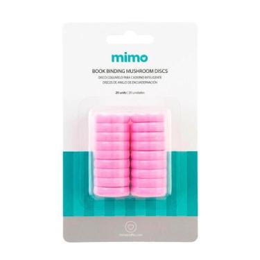 Imagem de Disco Cogumelo para Caderno Inteligente Rosa Candy Mimo - 24 mm - 20 U