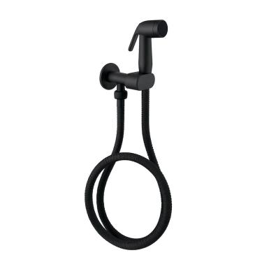 Imagem de Ducha Higiênica DP9010 Manual 4L-min Instalação com Suporte Flexível Black Matte Drop Metais