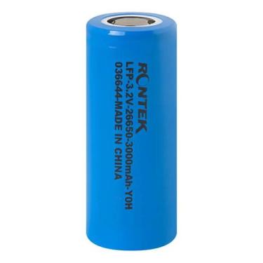 Imagem de Bateria Recarregável 26650 Flp 3,2V 3300Mah 2C Litio Rontek, Padrão