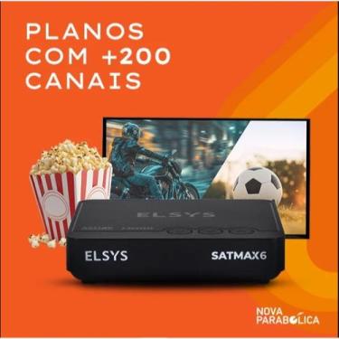Imagem de Receptor Nova Parabólica, Elsys Satmax 6, Canais HD Sem Mensalidade, B