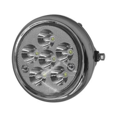 Imagem de Lanterna Redonda LED De 6 Lâmpadas 5 Polegadas 12V-80V Luz Traseira El