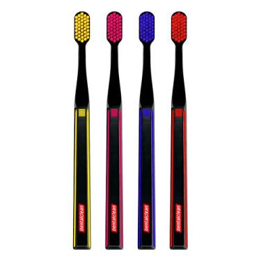 Imagem de Kit 4 Escova de Dente Extra Macia Cerdas Ultra Soft Dental Unic Premiu