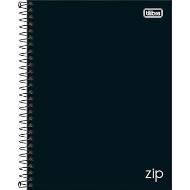 Imagem de Caderno Espiral Capa Dura Colegial 1M Zip Preto 80Fls Tilibra 5759