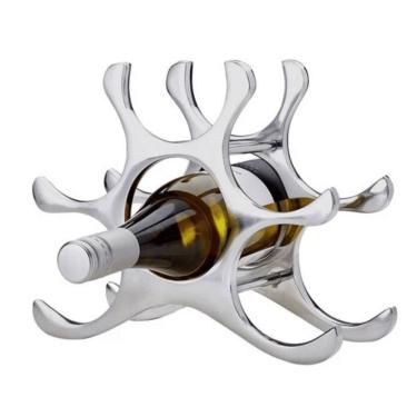 Imagem de Adega de Vinhos Uni Home YK01 6 Garrafas Inox Prata