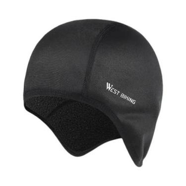 Imagem de Gorro De Ciclismo Masculino De Inverno Em Fleece, Térmico E À Prova De