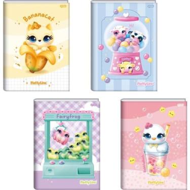 Imagem de Caderno Brochura 1/4 Capa Dura FLUFFY 80FLS. PCT.C/05 - Jandaia