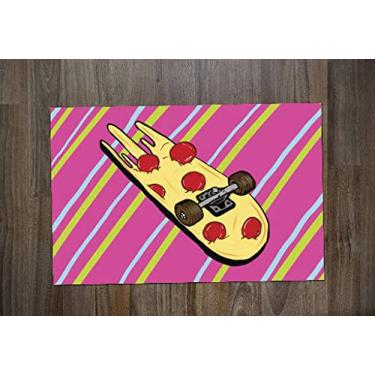 Imagem de Jogo Americano Retangular Neoprene Skate Pizza