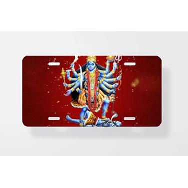 Imagem de Capa para placa de licença de pôster Kali – Capa para placa de carro – Capa de moldura para placa de carro 15 x 30 cm