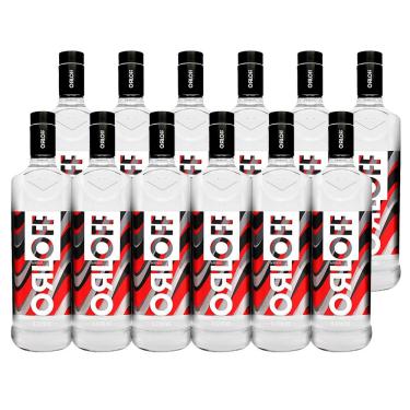 Imagem de Kit Vodka Orloff 1 Litro - 12 garrafas