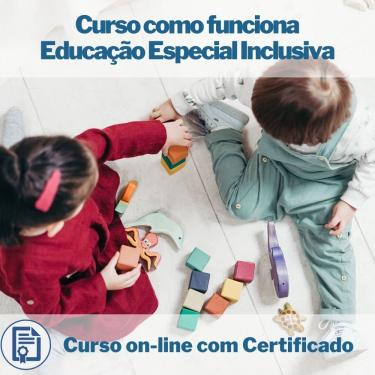 Imagem de Curso Online em videoaula como funciona Educação Especial Inclusiva com Certificado