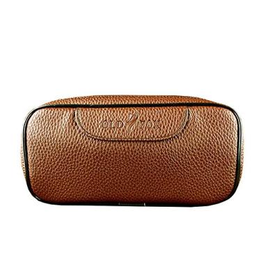 Imagem de OLD FOX Bolsa de couro PU para cachimbo de tabaco para 2 tubos