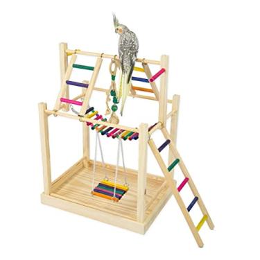 Imagem de Playground Parquinho Com Brinquedo Para Calopsita e Outras Aves