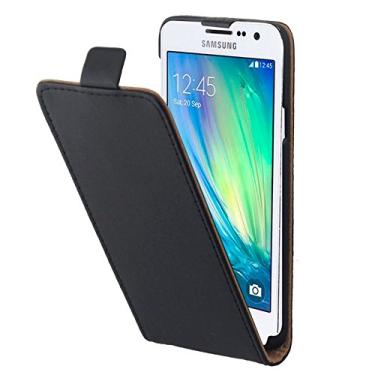 Imagem de LIYONG Capa de celular flip vertical de couro para Galaxy A7/A700F (preto)