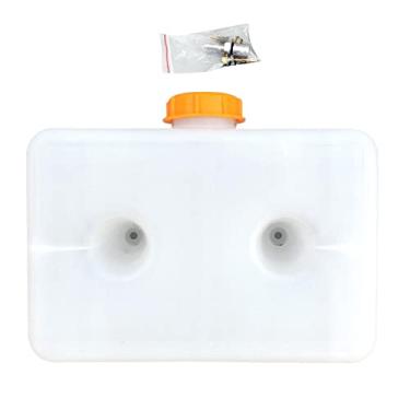 Imagem de Homyl Kit de tanque de combustível para aquecedor de estacionamento 5 L, 2 furos, plástico, 28 x 19 cm, durável, universal, de grande capacidade, caminhão, caravana, combustível, óleo, gasolina, tanque de carro, sobressalente