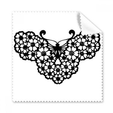 Imagem de Borboleta com asas florais, pano de limpeza, 5 peças