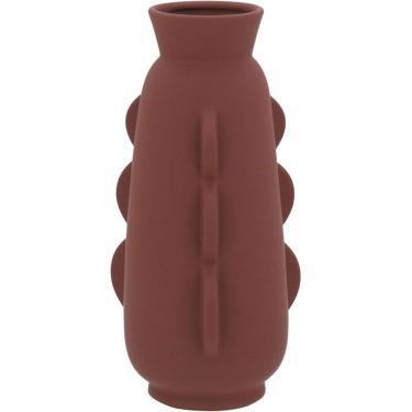 Imagem de LUXOR VASO 28x14x14cm CERÂMICA MARROM