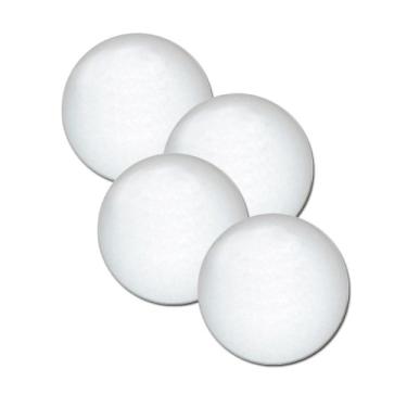 Imagem de Bolas de futebol de mesa Fat Cat de pebolim/futebol de mesa: bolas de pebolim de 36 mm, branco sólido, pacote com 4