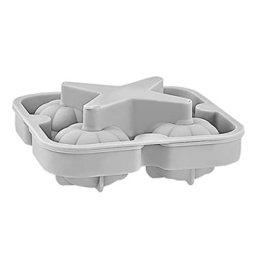 Imagem de Bandeja de cubo de gelo 4 grades forma de cubo de gelo silicone forma de abóbora molde de sorvete barra de café bola de gelo fazendo uísque molde de coquetel ferramenta de cozinha molde de cubo de gelo (cor: 01)