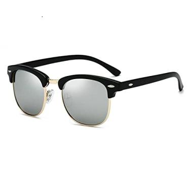 Imagem de Óculos de Sol Polarizado Masculino Feminino Design Olho Óculos de Sol Feminino Semi Sem Aro Clássico Óculos de Sol Oculos De Sol UV400,C4,A