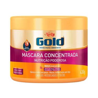 Imagem de Kit 6 Und Máscara Capilar Niely Gold Nutrição Poderosa 430G