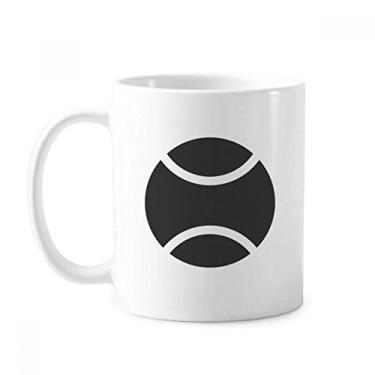 Imagem de Caneca de cerâmica com estampa geométrica simples de beisebol esportiva xícara de porcelana de café