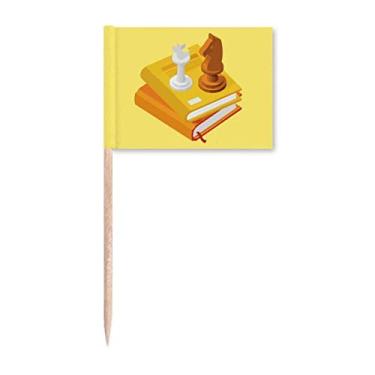 Imagem de Jogo Entertainment Livro de Xadrez Colocação de Palito de Dente, Marcador, Topper Decoração de Festa