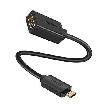 Imagem de U.green Cabo Adaptador Micro Hdmi Macho para Hdmi Fêmea 22cm de Comprimento Blindagem Tripla Suporta Resolução até 4k Conectores Banhado a Ouro/No Brasil