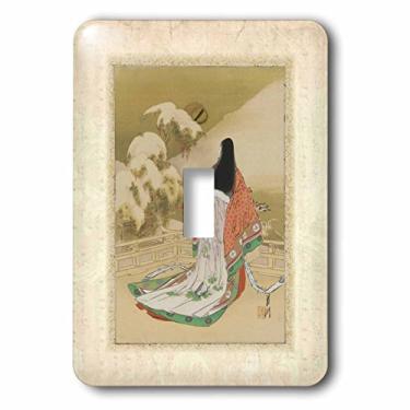 Imagem de 3dRose lsp_255498_1 Imagem de Japonesa Lady In Beautiful Clothing Painting Single Toggle Switch