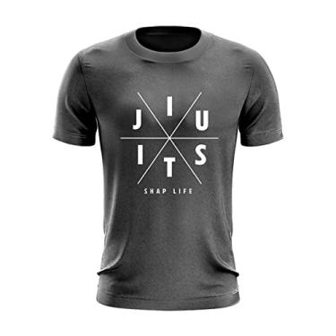 Imagem de Camiseta Shap Life Jiu Jitsu Treino Academia Corrida Gym Cor:Chumbo;Tamanho:G