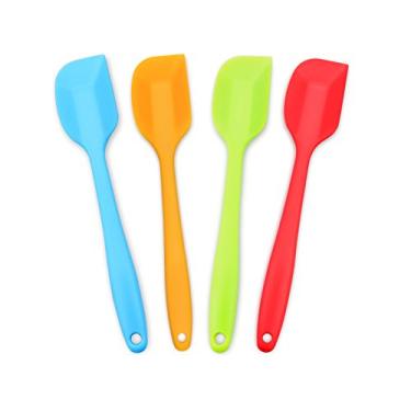 Imagem de Conjunto de 4 peças de espátula de silicone para grandes vendas, Blue/Orange/Green/Red, Small, 1