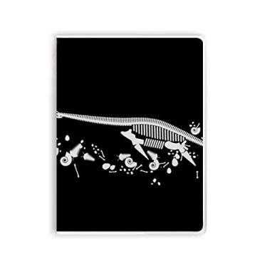 Imagem de Caderno Dinossauro Ossos Pequenos para Pasta de Goma Diário Capa Macia