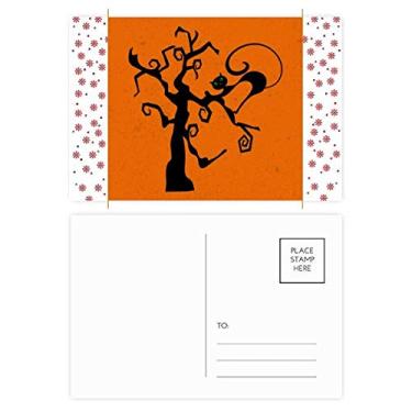 Imagem de Árvore de gato Halloween Hallowmas Laranja Natal Flor Celebração Cartão Postal Cartão Bênção