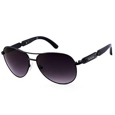 Imagem de Óculos de Sol Feminino Design Aviador FENCHI com Proteção Uv400 Polarizados (C7)