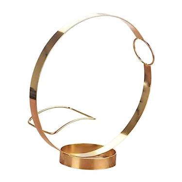 Imagem de Bothyi Suporte para exibição de garrafas de bebidas alcoólicas Suporte para armazenamento de garrafas Suporte para garrafas de vinho Suporte para armário, áureo